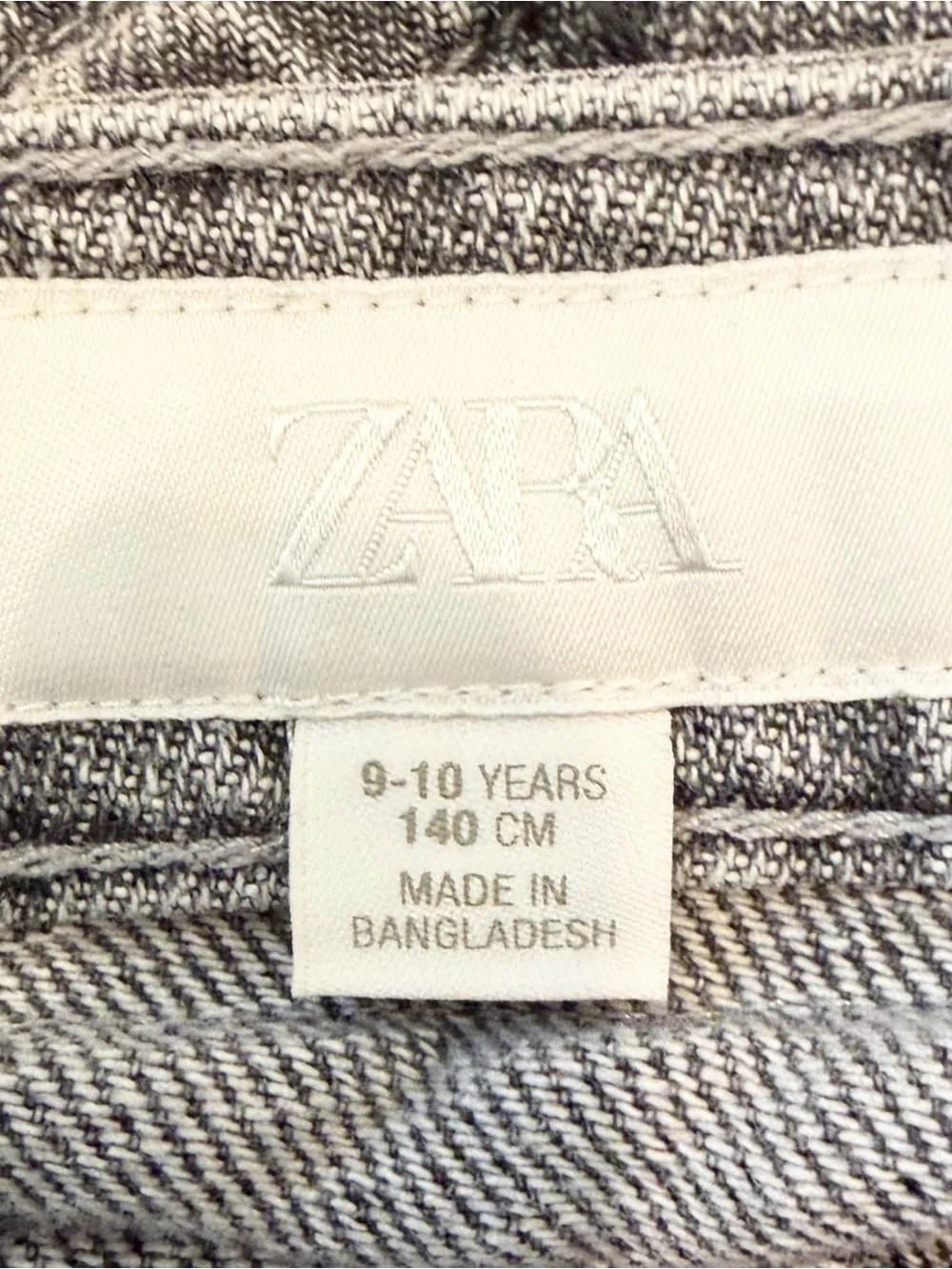 Zara Kids Rhinestone Wide Leg Jeans - Size 9-10 Years